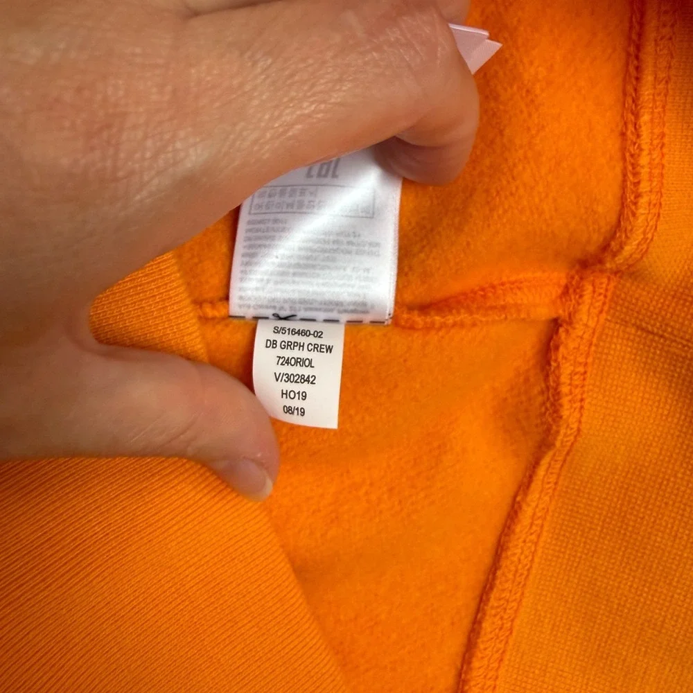 GAP Kids Boys Orange Pullover Sweatshirt With Mechanical Dinosaur Graphic L(10)